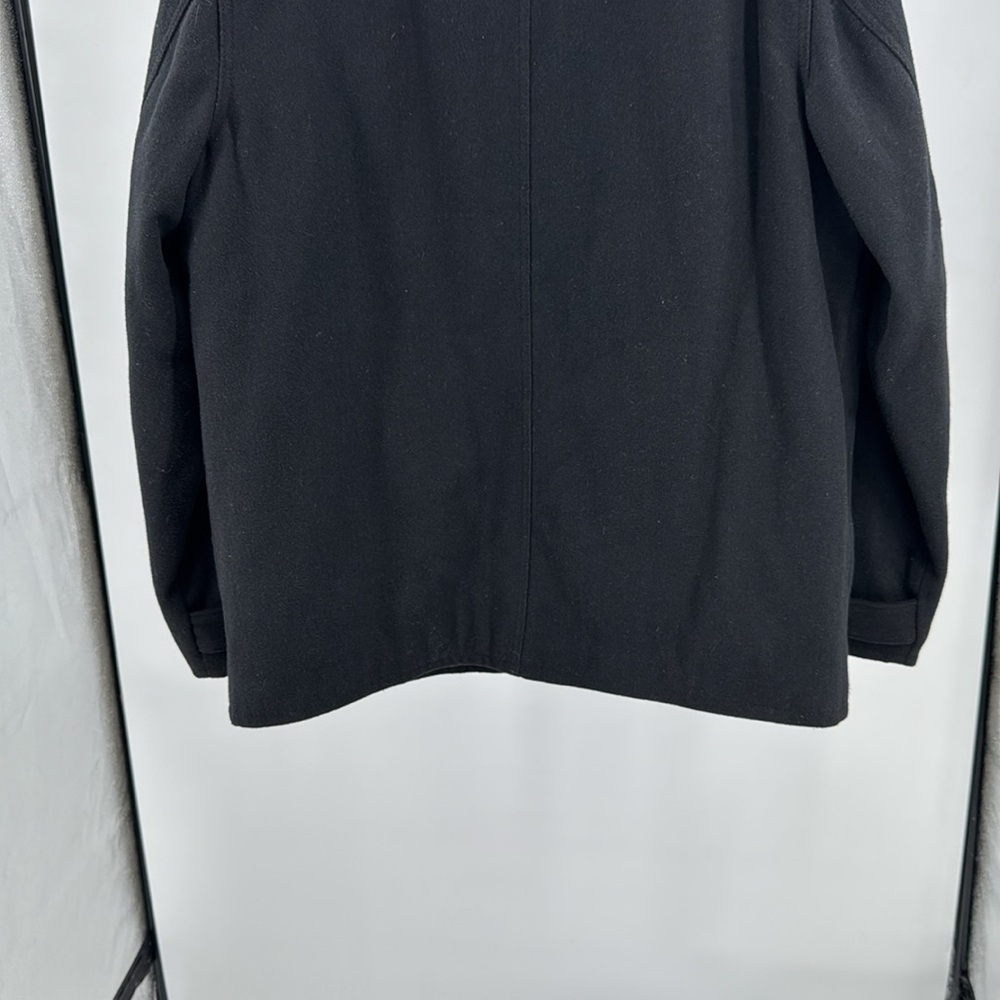 Old Navy Men's black Field Jacket wool blend XLT winter casual fall career - Picture 8 of 10